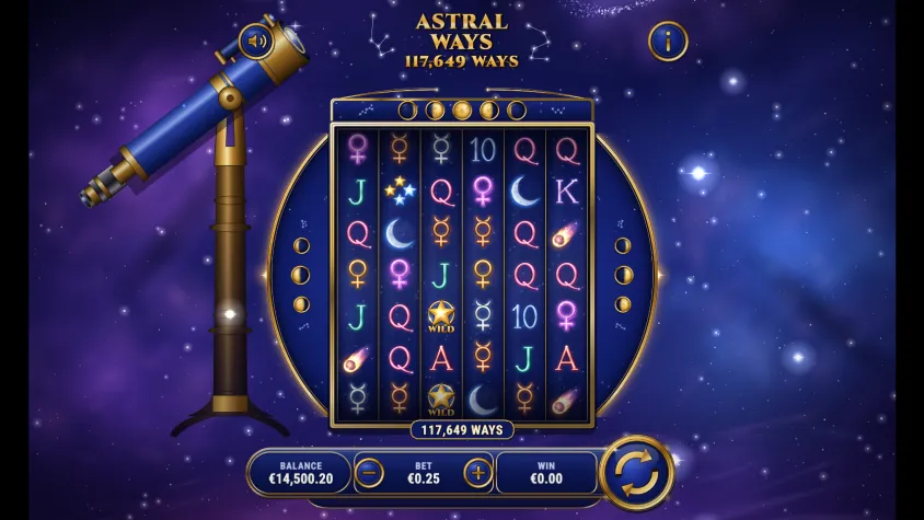 Astral Ways, first frame of the playable