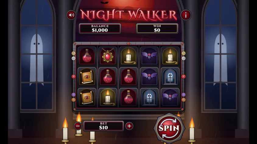 Night Walker, first frame of the playable