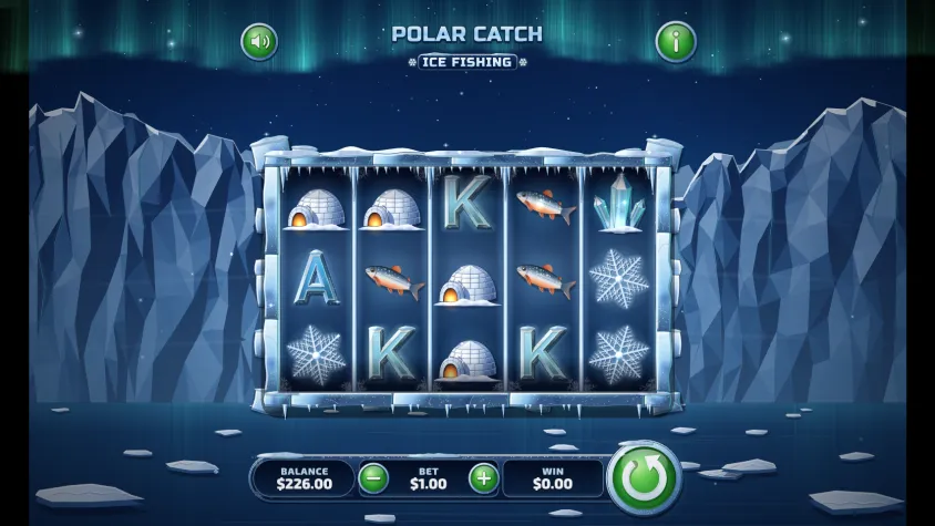 Polar Catch, first frame of the playable